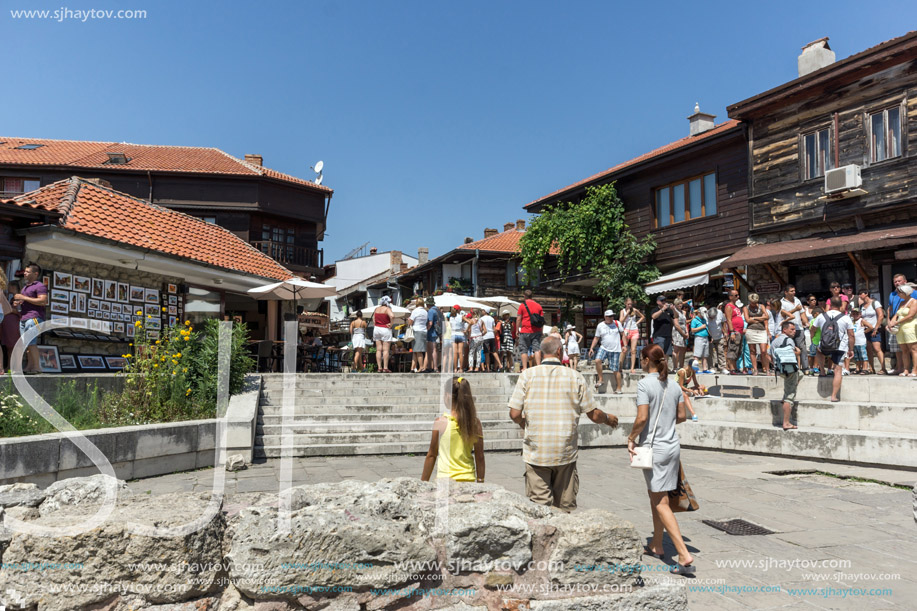 NESSEBAR, BULGARIA - 30 JULY 2014: Street in old town of Nessebar, Burgas Region, Bulgaria