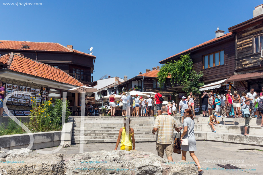 NESSEBAR, BULGARIA - 30 JULY 2014: Street in old town of Nessebar, Burgas Region, Bulgaria