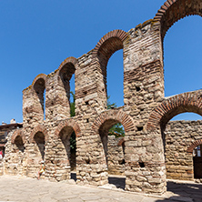 NESSEBAR, BULGARIA - 30 JULY 2014: Ancient Church of Saint Sofia in the town of Nessebar, Burgas Region, Bulgaria