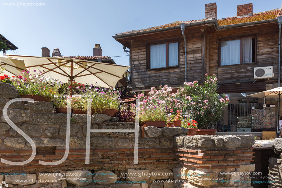 NESSEBAR, BULGARIA - 30 JULY 2014: Street in old town of Nessebar, Burgas Region, Bulgaria