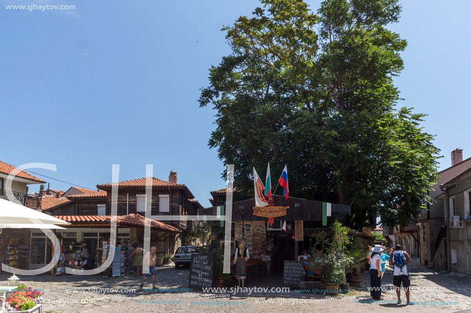 NESSEBAR, BULGARIA - 30 JULY 2014: Street in old town of Nessebar, Burgas Region, Bulgaria