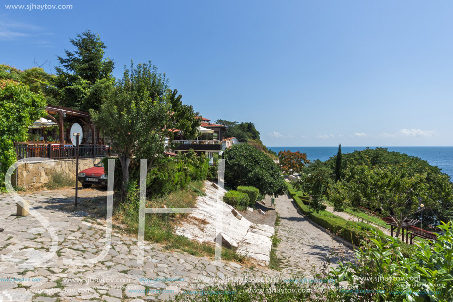 NESSEBAR, BULGARIA - 30 JULY 2014: Street in old town of Nessebar, Burgas Region, Bulgaria