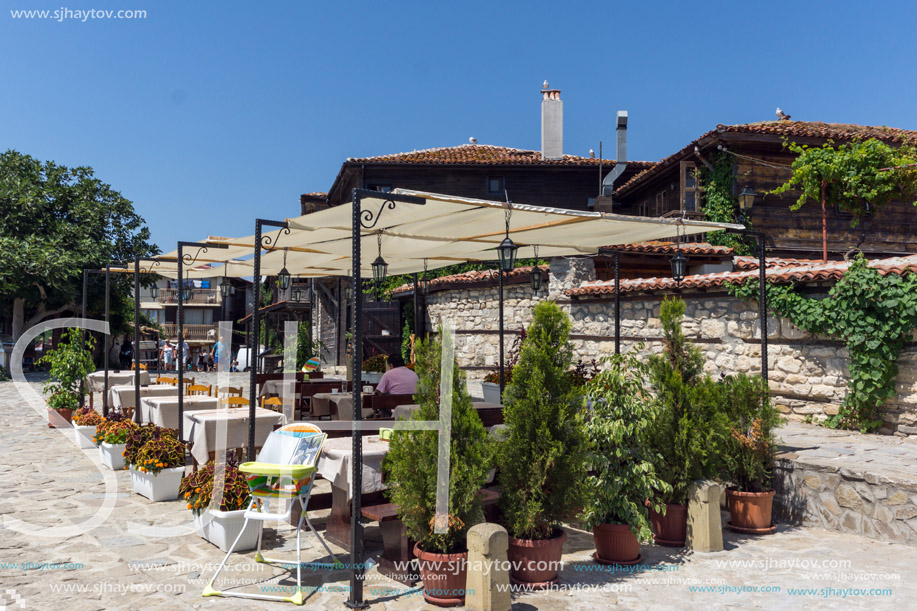 NESSEBAR, BULGARIA - 30 JULY 2014: Street in old town of Nessebar, Burgas Region, Bulgaria