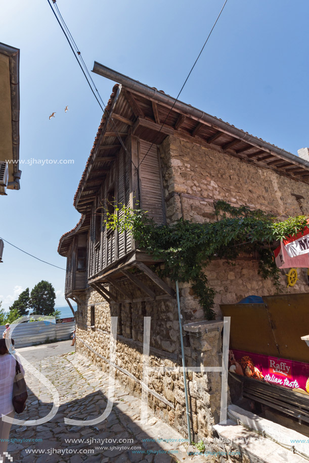 NESSEBAR, BULGARIA - 30 JULY 2014: Street in old town of Nessebar, Burgas Region, Bulgaria