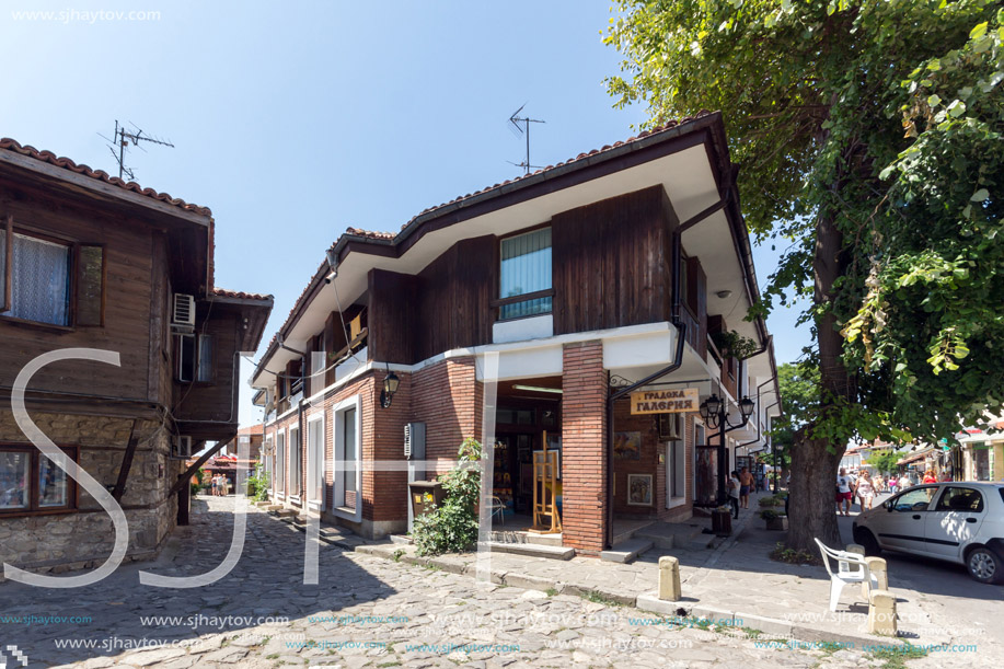 NESSEBAR, BULGARIA - 30 JULY 2014: Street in old town of Nessebar, Burgas Region, Bulgaria