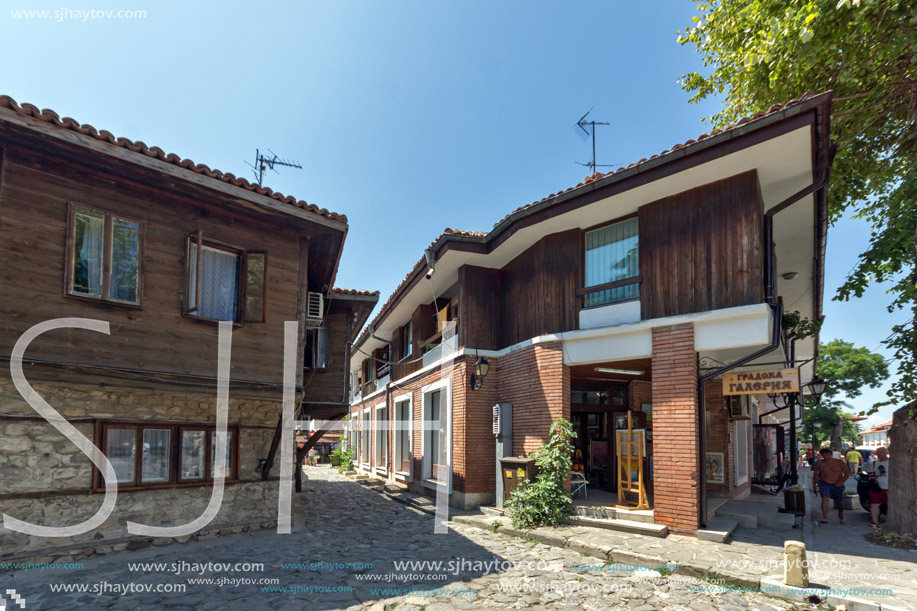 NESSEBAR, BULGARIA - 30 JULY 2014: Street in old town of Nessebar, Burgas Region, Bulgaria