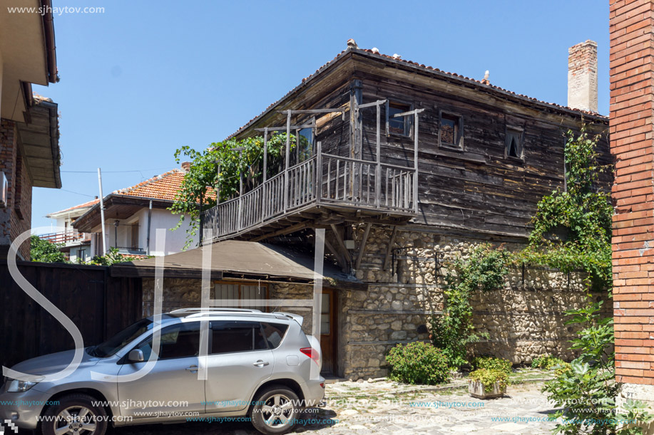 NESSEBAR, BULGARIA - 30 JULY 2014: Street in old town of Nessebar, Burgas Region, Bulgaria