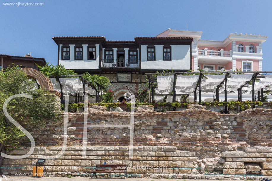 NESSEBAR, BULGARIA - 30 JULY 2014: Ancient ruins in the town of Nessebar, Burgas Region, Bulgaria