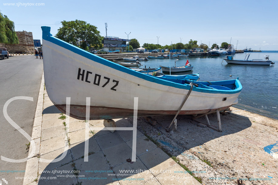 NESSEBAR, BULGARIA - 30 JULY 2014: Port of town of Nessebar, Burgas Region, Bulgaria