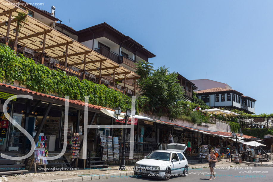 NESSEBAR, BULGARIA - 30 JULY 2014: Street in old town of Nessebar, Burgas Region, Bulgaria