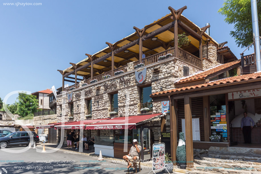 NESSEBAR, BULGARIA - 30 JULY 2014: Street in old town of Nessebar, Burgas Region, Bulgaria