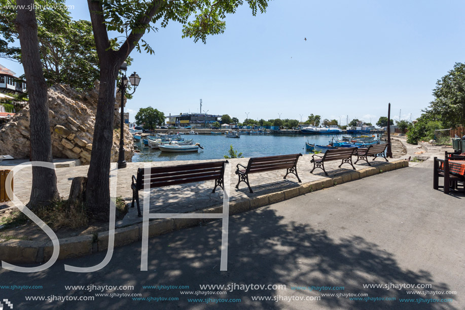 NESSEBAR, BULGARIA - 30 JULY 2014: Street in old town of Nessebar, Burgas Region, Bulgaria