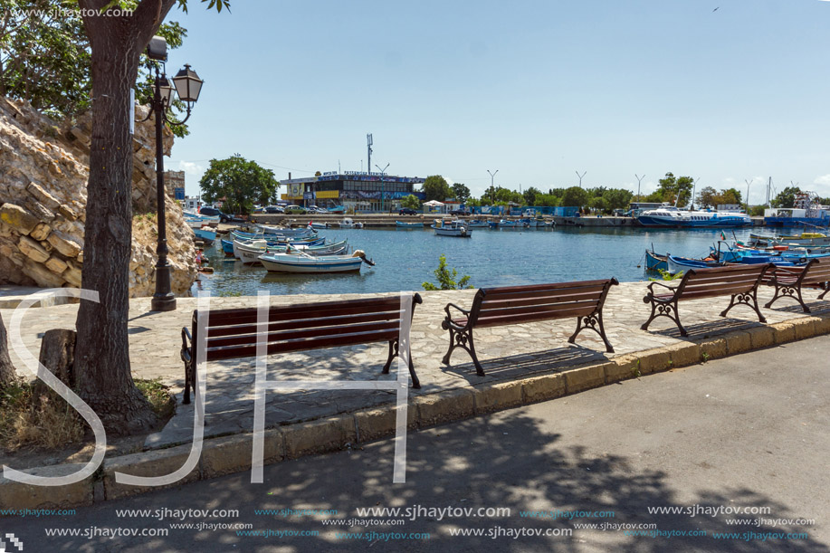 NESSEBAR, BULGARIA - 30 JULY 2014: Street in old town of Nessebar, Burgas Region, Bulgaria