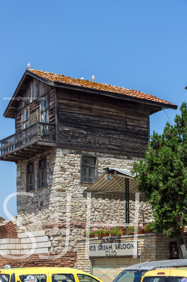 NESSEBAR, BULGARIA - 30 JULY 2014: Street in old town of Nessebar, Burgas Region, Bulgaria