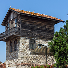 NESSEBAR, BULGARIA - 30 JULY 2014: Street in old town of Nessebar, Burgas Region, Bulgaria