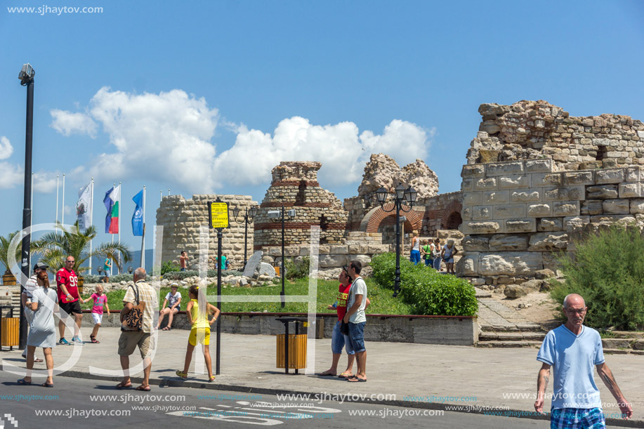 NESSEBAR, BULGARIA - 30 JULY 2014: Panorama to town of Nessebar, Burgas Region, Bulgaria