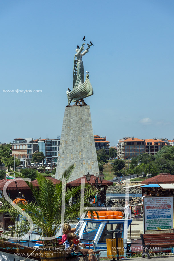 NESSEBAR, BULGARIA - 30 JULY 2014: Panorama to town of Nessebar, Burgas Region, Bulgaria