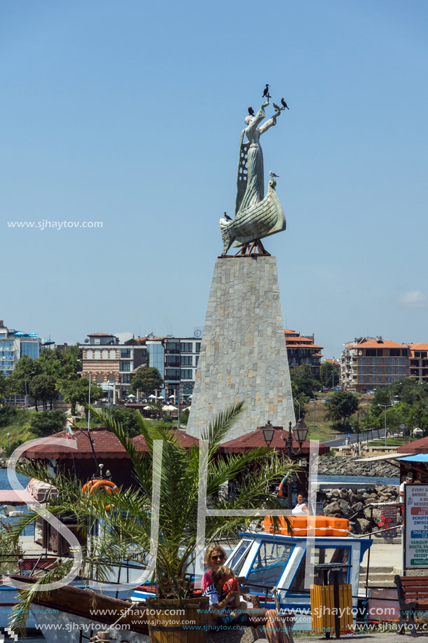 NESSEBAR, BULGARIA - 30 JULY 2014: Panorama to town of Nessebar, Burgas Region, Bulgaria