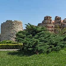 NESSEBAR, BULGARIA - 30 JULY 2014: Ancient ruins in the town of Nessebar, Burgas Region, Bulgaria