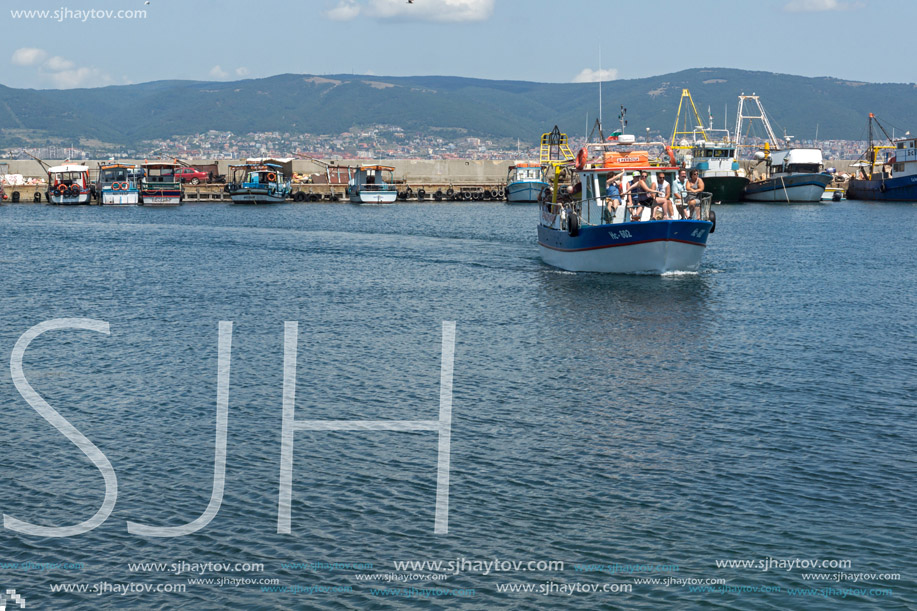 NESSEBAR, BULGARIA - 30 JULY 2014: Panorama to town of Nessebar, Burgas Region, Bulgaria