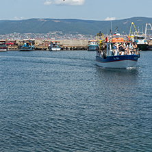 NESSEBAR, BULGARIA - 30 JULY 2014: Panorama to town of Nessebar, Burgas Region, Bulgaria