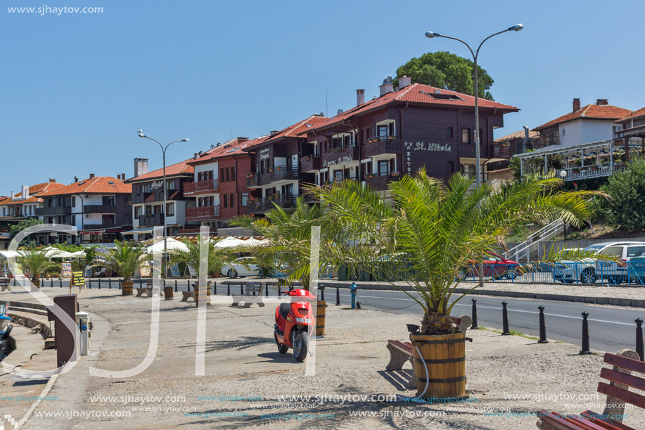 NESSEBAR, BULGARIA - 30 JULY 2014: Street in old town of Nessebar, Burgas Region, Bulgaria