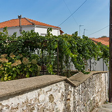 XANTHI, GREECE - SEPTEMBER 23, 2017: Street and old houses in old town of Xanthi, East Macedonia and Thrace, Greece