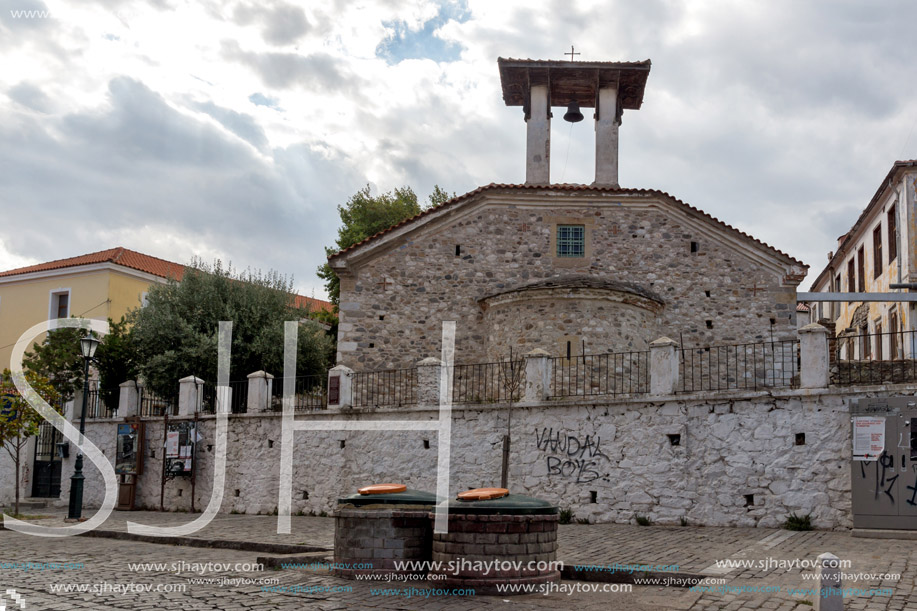 XANTHI, GREECE - SEPTEMBER 23, 2017: Orthodox church in old town of Xanthi, East Macedonia and Thrace, Greece