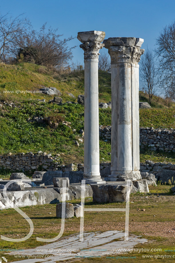 Ruins of the ancient city of Philippi, Eastern Macedonia and Thrace, Greece