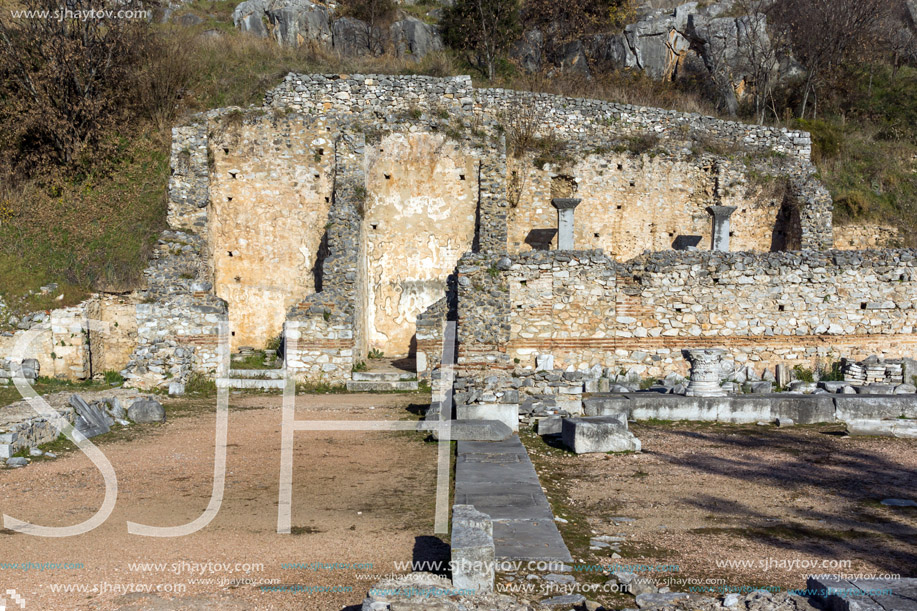 Ruins of the ancient city of Philippi, Eastern Macedonia and Thrace, Greece
