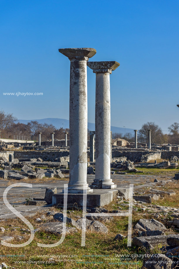 Ruins of the ancient city of Philippi, Eastern Macedonia and Thrace, Greece