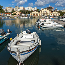 ALEXANDROUPOLI, GREECE - SEPTEMBER 23, 2017:  Port and Panorama to town of Alexandroupoli, East Macedonia and Thrace, Greece