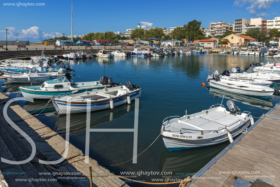 ALEXANDROUPOLI, GREECE - SEPTEMBER 23, 2017:  Port and Panorama to town of Alexandroupoli, East Macedonia and Thrace, Greece