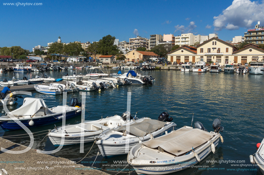 ALEXANDROUPOLI, GREECE - SEPTEMBER 23, 2017:  Port and Panorama to town of Alexandroupoli, East Macedonia and Thrace, Greece