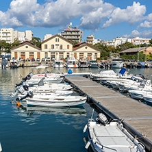 ALEXANDROUPOLI, GREECE - SEPTEMBER 23, 2017:  Port and Panorama to town of Alexandroupoli, East Macedonia and Thrace, Greece