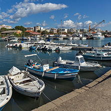 ALEXANDROUPOLI, GREECE - SEPTEMBER 23, 2017:  Port and Panorama to town of Alexandroupoli, East Macedonia and Thrace, Greece
