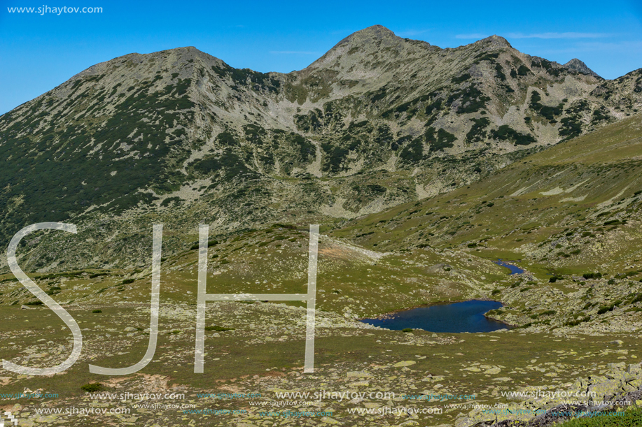 Landscape with banderishki chukar peak and bashliyski lakes, Pirin Mountain, Bulgaria