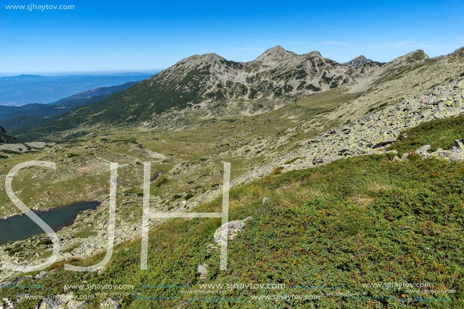 Landscape with banderishki chukar peak and bashliyski lakes, Pirin Mountain, Bulgaria