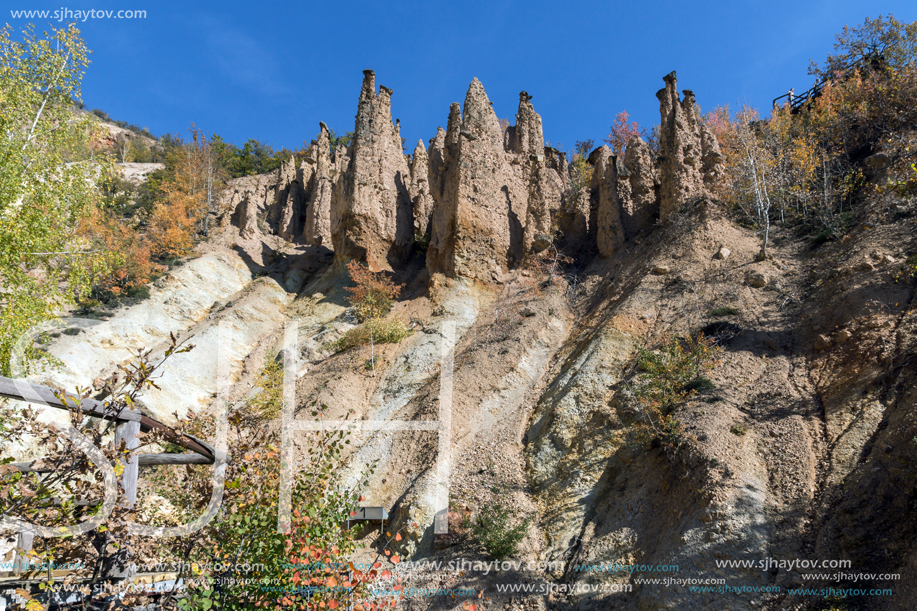 Amazing Autumn Landscape of Rock Formation Devil"s town in Radan Mountain, Serbia
