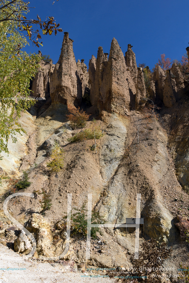 Amazing Autumn Landscape of Rock Formation Devil"s town in Radan Mountain, Serbia