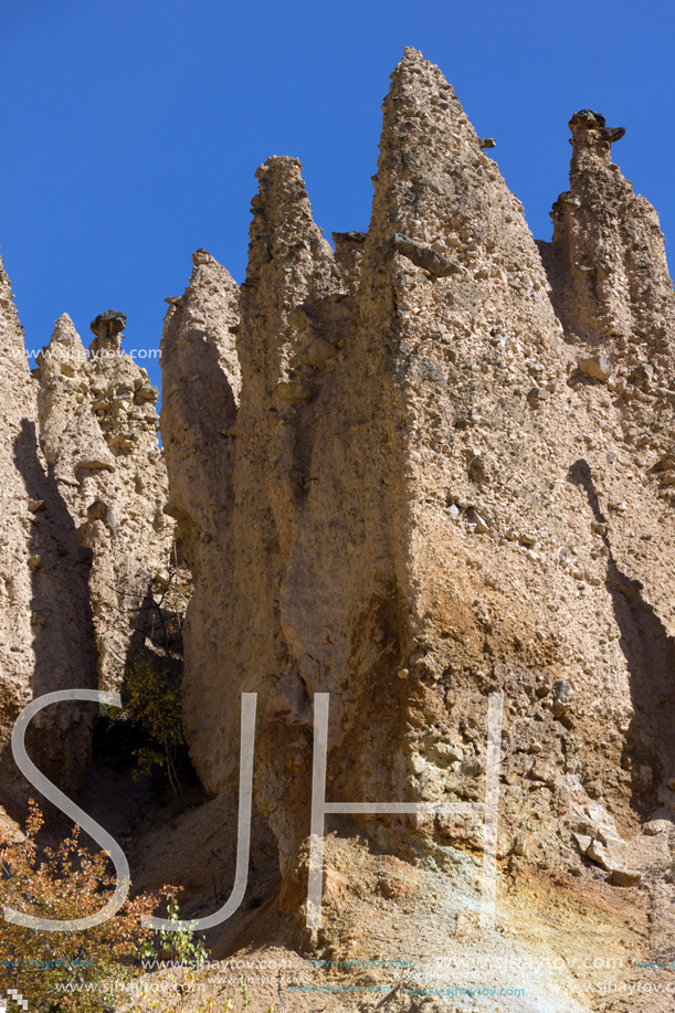 Amazing Autumn Landscape of Rock Formation Devil"s town in Radan Mountain, Serbia