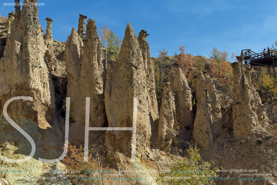 Amazing Autumn Landscape of Rock Formation Devil"s town in Radan Mountain, Serbia