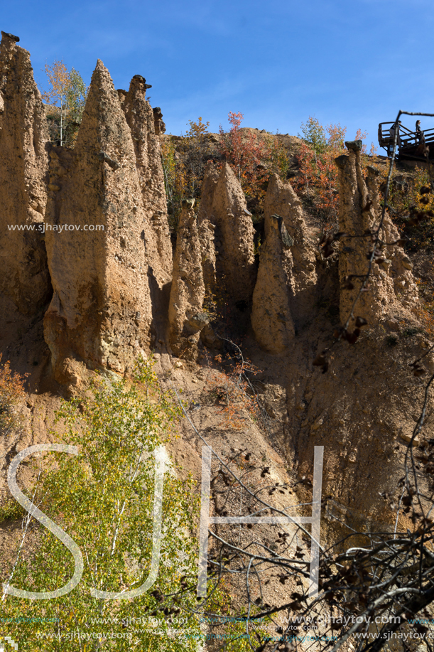 Amazing Autumn Landscape of Rock Formation Devil"s town in Radan Mountain, Serbia