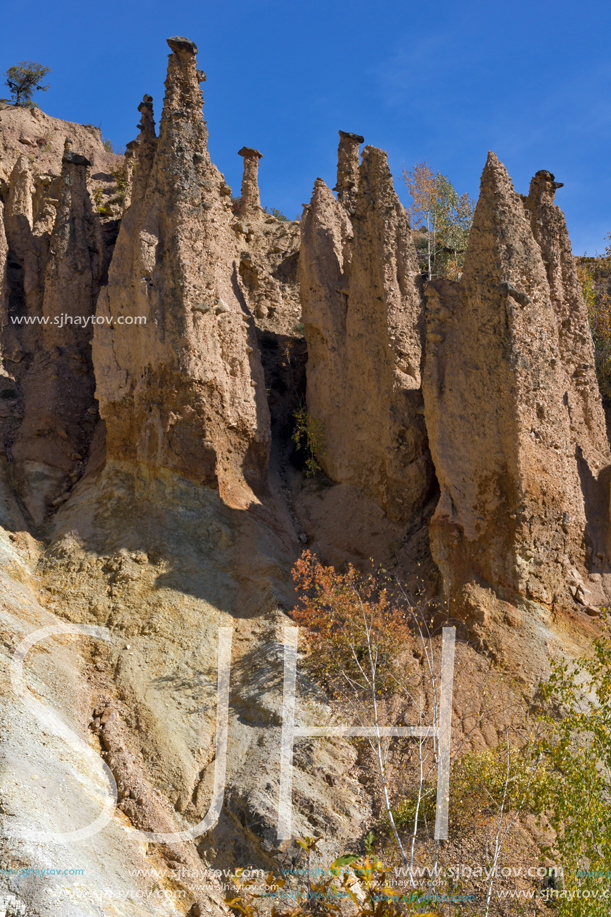 Amazing Autumn Landscape of Rock Formation Devil"s town in Radan Mountain, Serbia