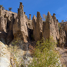 Amazing Autumn Landscape of Rock Formation Devil"s town in Radan Mountain, Serbia