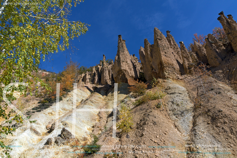 Amazing Autumn Landscape of Rock Formation Devil"s town in Radan Mountain, Serbia