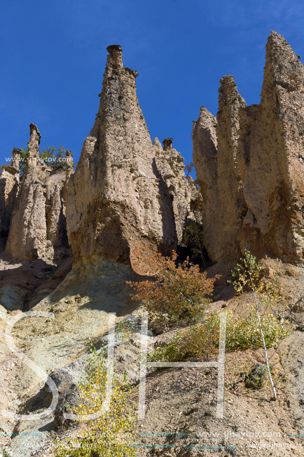 Amazing Autumn Landscape of Rock Formation Devil"s town in Radan Mountain, Serbia