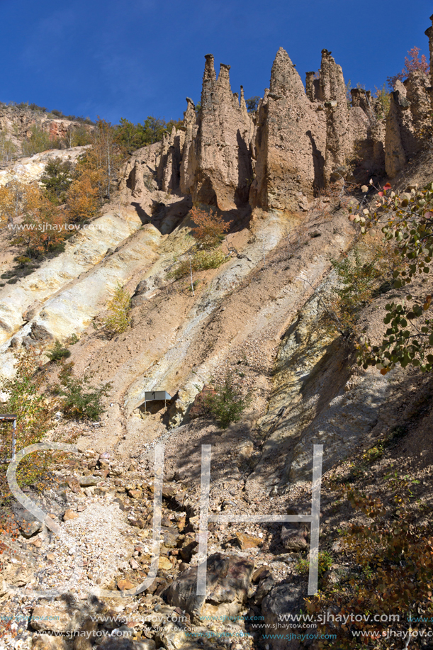 Amazing Autumn Landscape of Rock Formation Devil"s town in Radan Mountain, Serbia