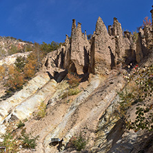 Amazing Autumn Landscape of Rock Formation Devil"s town in Radan Mountain, Serbia