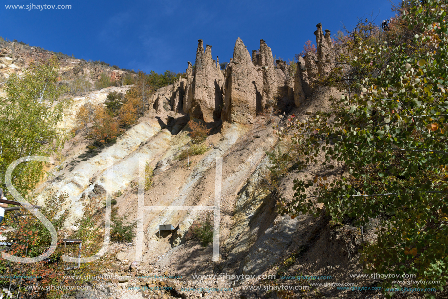 Amazing Autumn Landscape of Rock Formation Devil"s town in Radan Mountain, Serbia